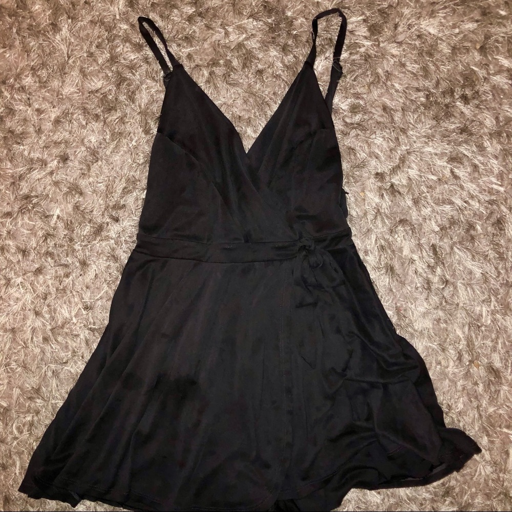 Petite Dark Blue Soft Romper Dress